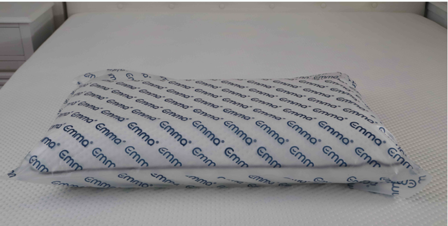 Emma pillow in packaging